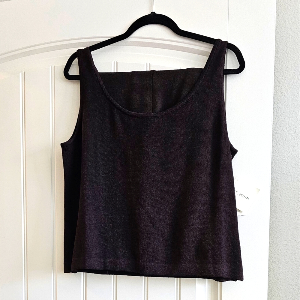 St. John Collection Knit Brown Tank Top and Pants